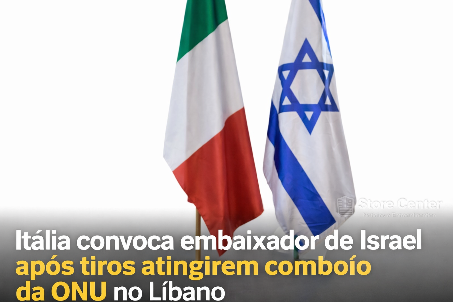 Itália convoca embaixador de Israel após tiros atingirem comboio da ONU no Líbano