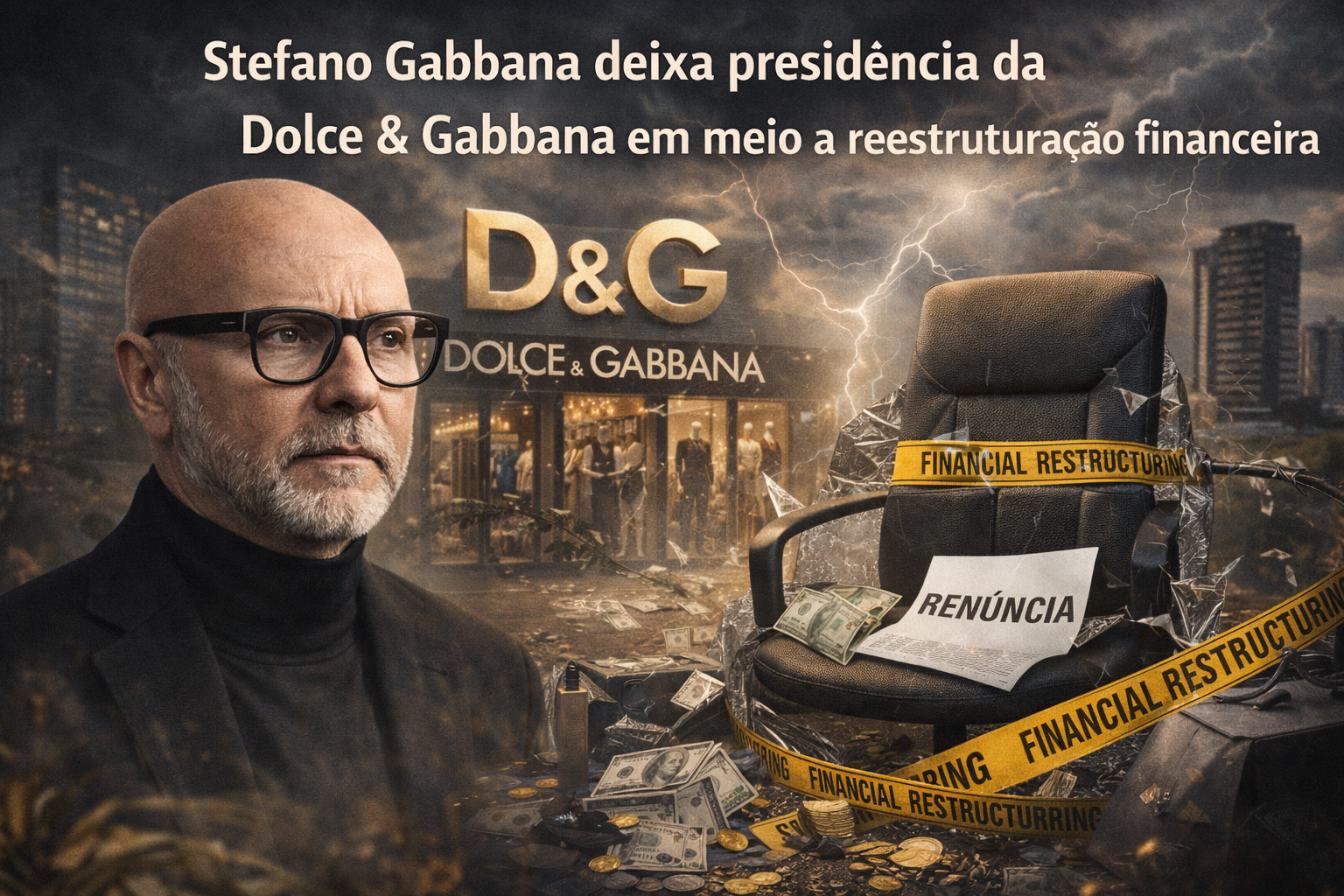 Stefano Gabbana deixa presidência da Dolce & Gabbana em meio a reestruturação financeira